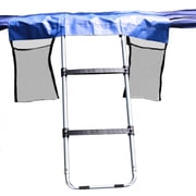 Skywalker Trampolines Wide-Step Ladder & Shoe Bag Kit - 2-Rung Blue Accessory, 275lb Capacity, Fits 4 Rails
