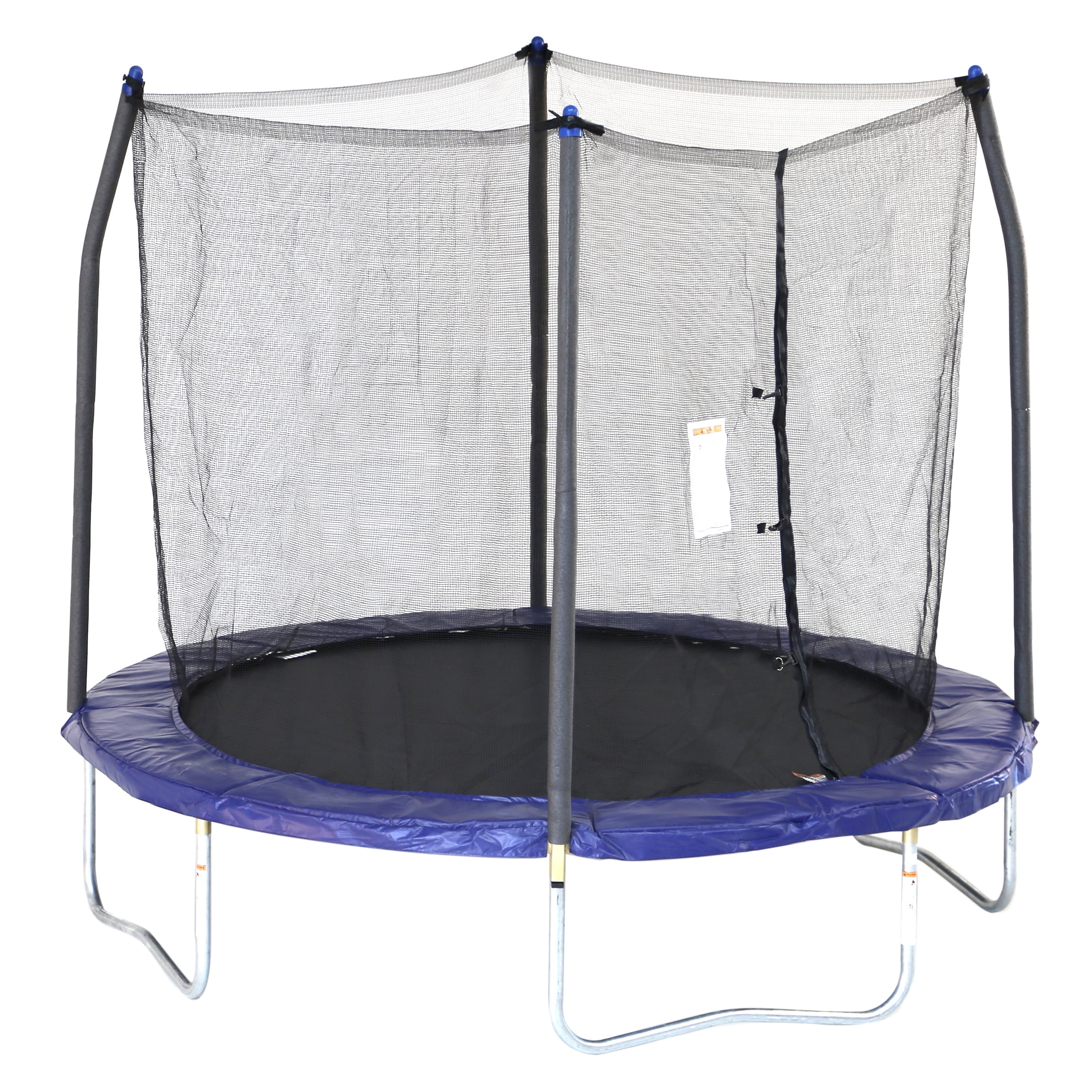 Skywalker 8' Blue Trampoline with Safety Enclosure, Rust-Resistant