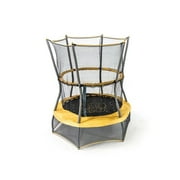 Skywalker Trampolines ActivPlay 48" Safari Explorer Mini Trampoline with Safety Enclosure Net - Round Kids Bouncer with Animal Print Design, Indoor/Outdoor Use, Durable Steel Frame