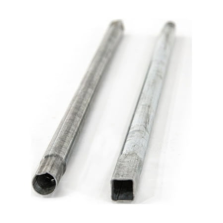 Skywalker Trampolines Lower Enclosure Straight Tube (Set of 2) Galvanized Steel Construction Reinforced T-Socket Design with Squared End