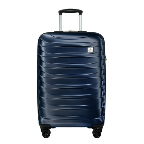 Skyway Luggage Camano Hardshell 20" Expandable Carry on Hardside Luggage with Spinner Wheels, Blue