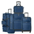 thumbnail image 1 of Skyway Luggage Tideland Softside 5-Piece Travel Luggage Set with Spinner Wheels, Blue, 1 of 9