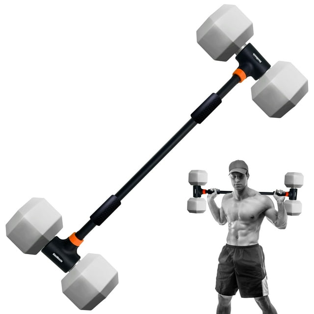 Skywin Adjustable DumbbellBarbell Conversion for Workout Weightlifting