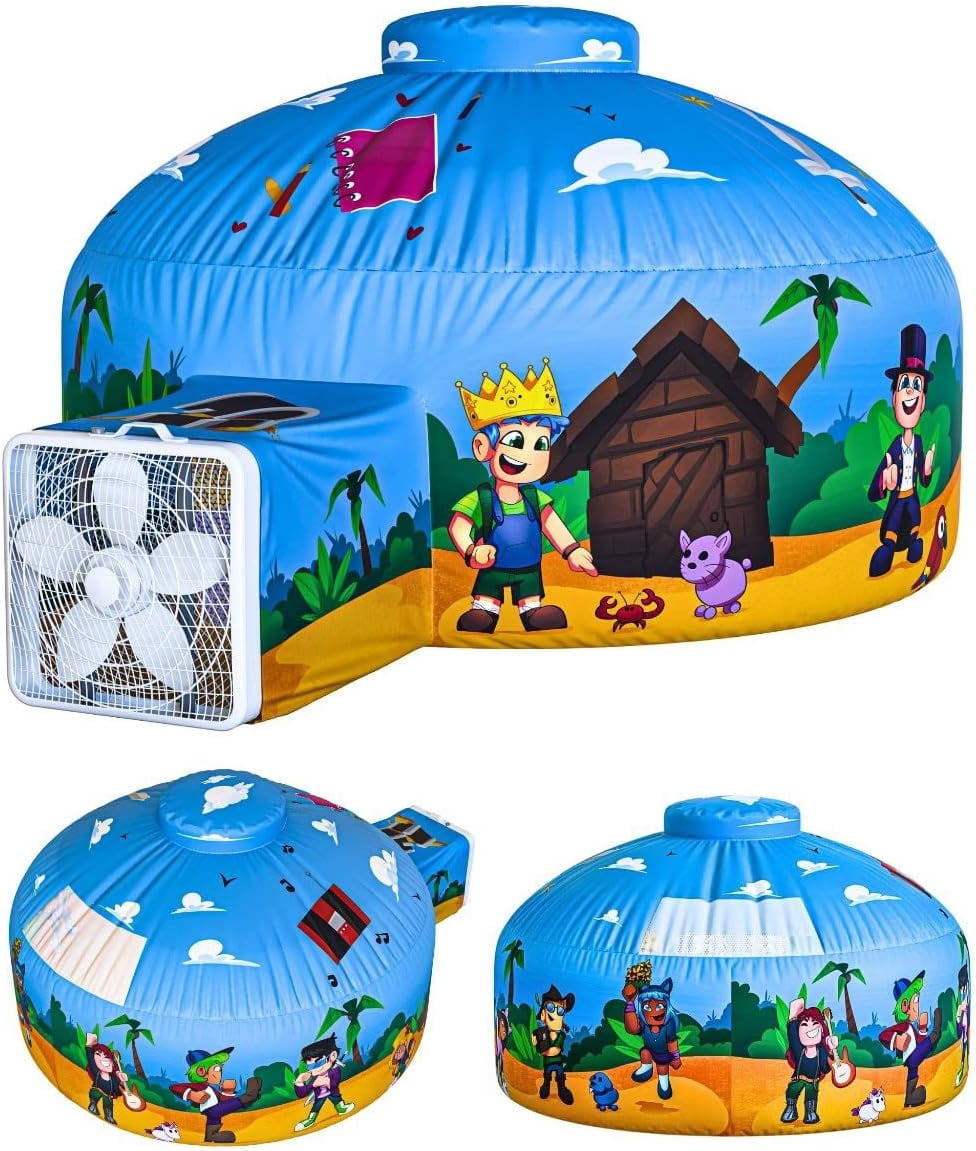 Skywin Air Tent Playhouse for Kids - 77x50 Inches Inflatable Kids Tent ...