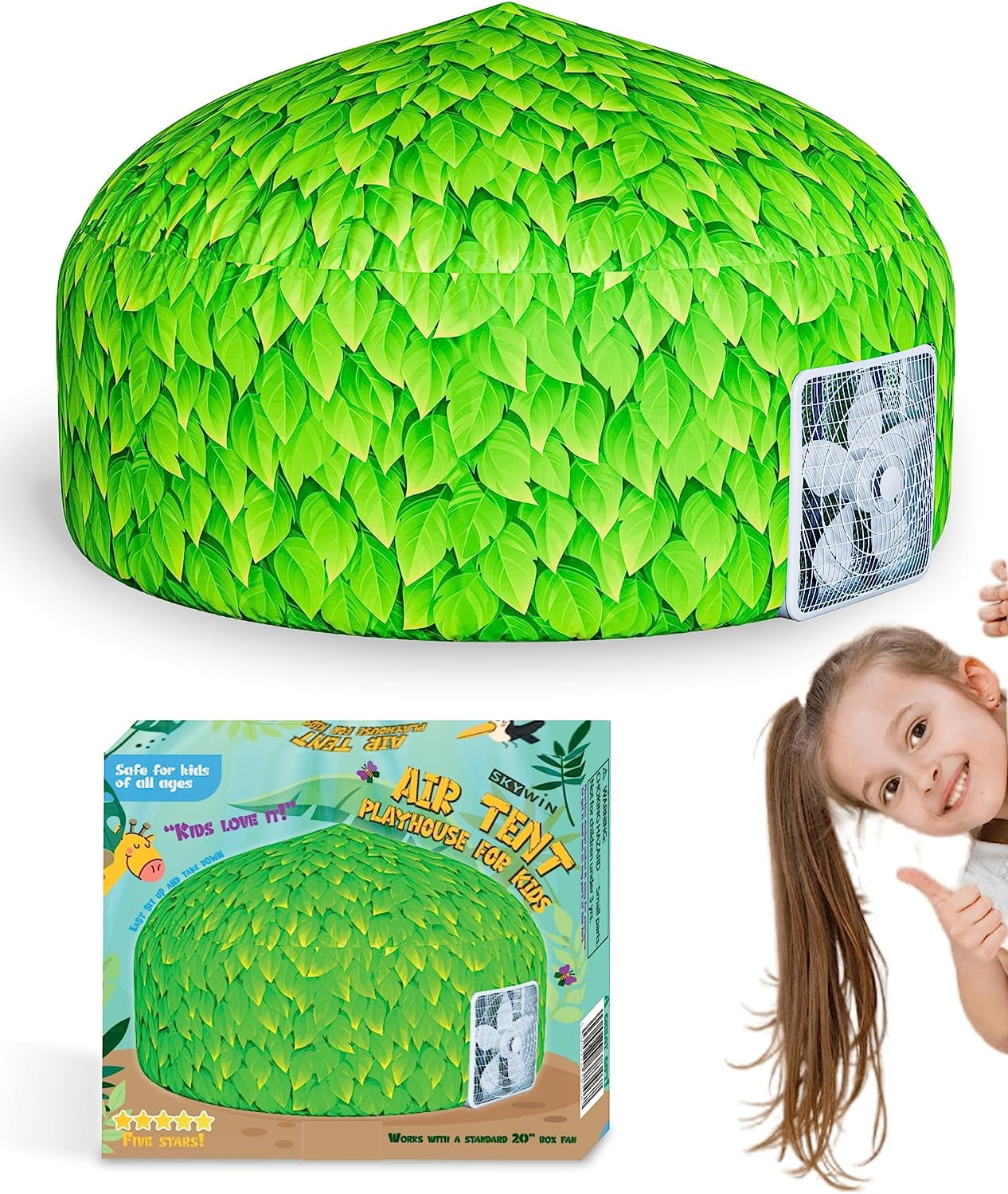 Leaves Inflatable Skywin Leaf Theme Inflatable Play Tent, Kids Air Tent Playhouse ...