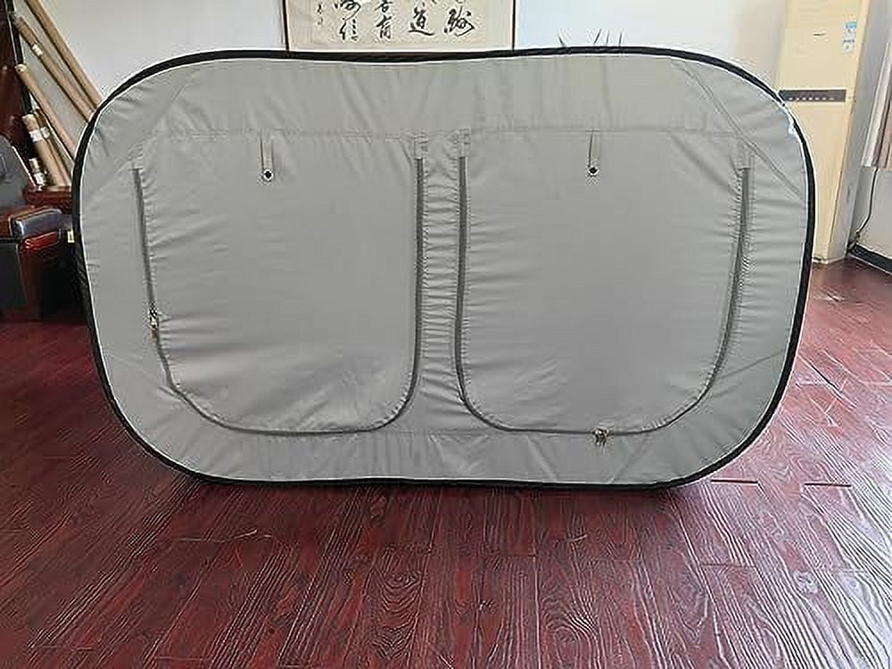 Modern Grey Pop Up Twin Bed Tent with Fiberglass Poles