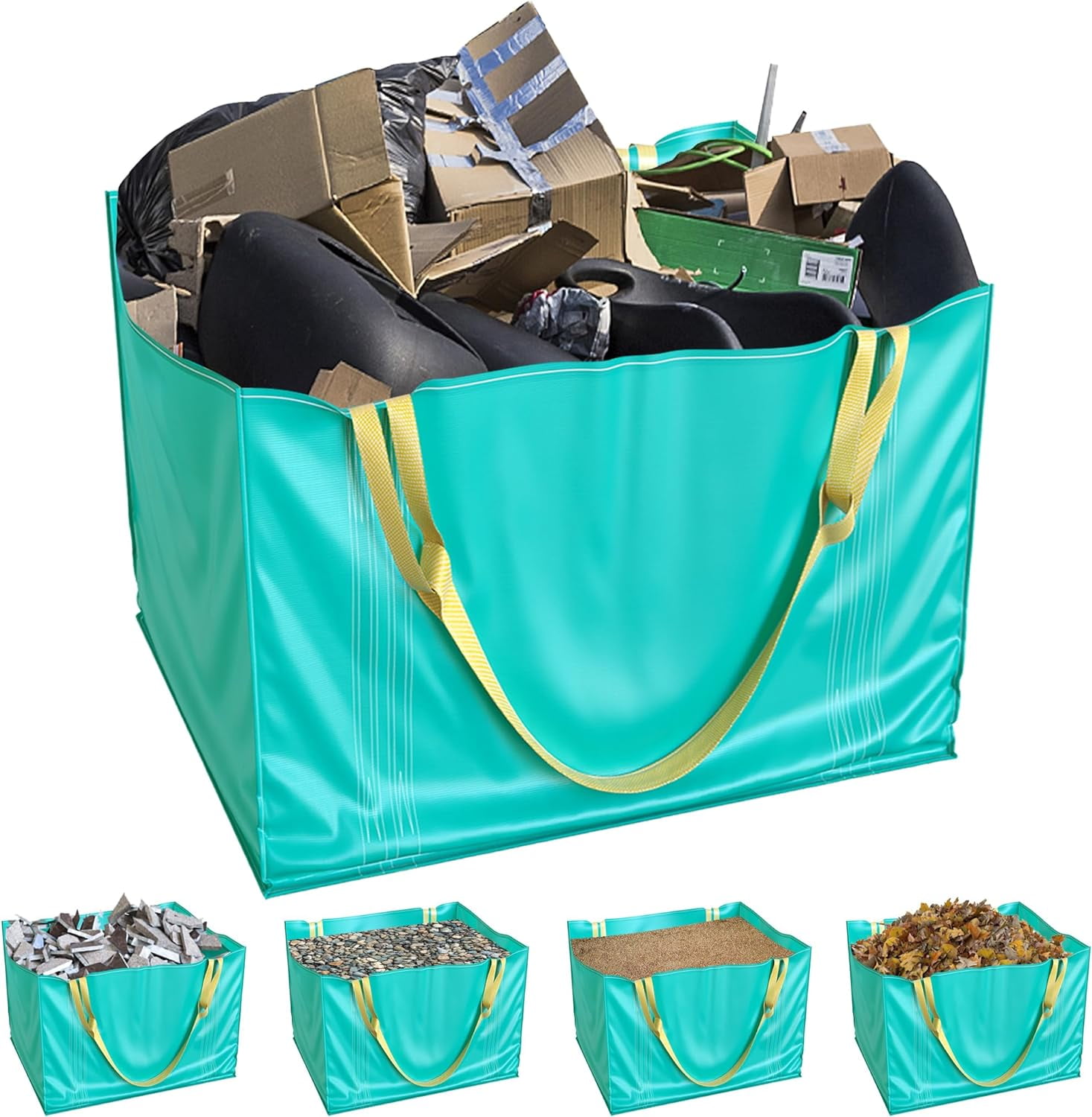 Skywin Dumpster Bag Green 45 Inches Compost Bags Waste Disposal Heavy Duty Trash Bags Great