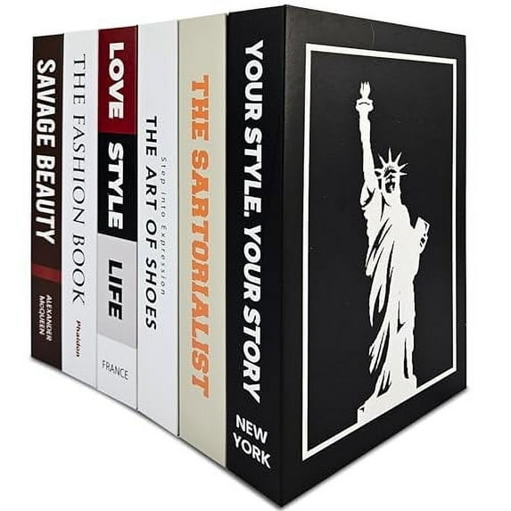 Skywin Fake Book Box, Cable Hider, Hidden Storage for Cords and Router, Brown