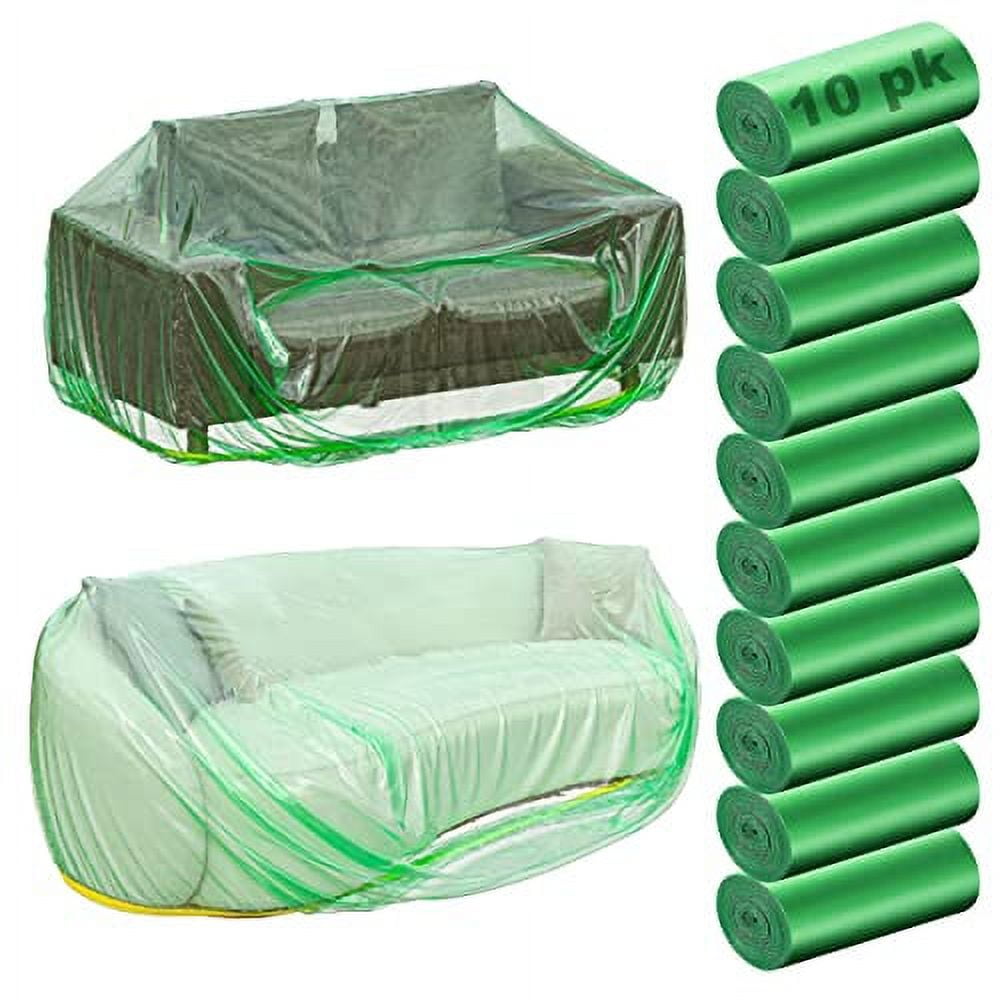 Skywin Furniture Wrap Plastic Covers Dust for Large Sofa Couch