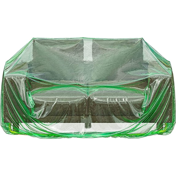Skywin Clear Plastic Furniture Cover - Large Sofa/Couch Dust and ...
