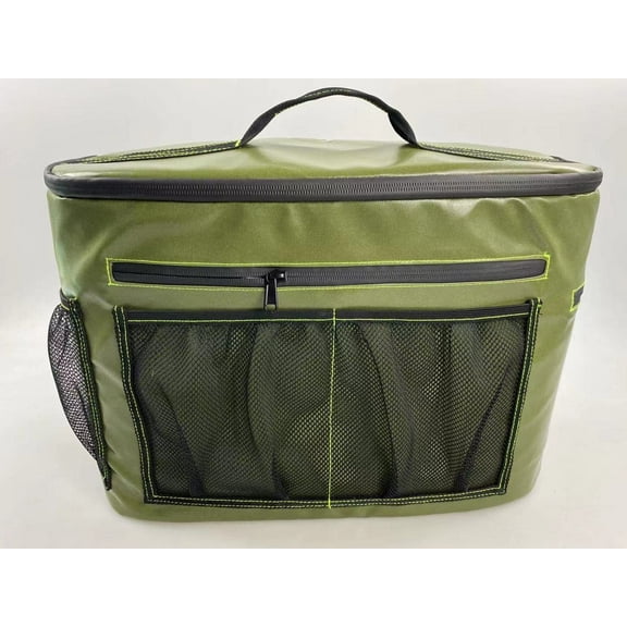 Skywin Kayak Cooler Behind Seat - Waterproof Kayak Seat Back Cooler for Kayaks - Compatible with Lawn-Chair Style Seats, Kayak Accessories Stores Drinks and Keeps Them Cool All Day Kayaking (D.Green)