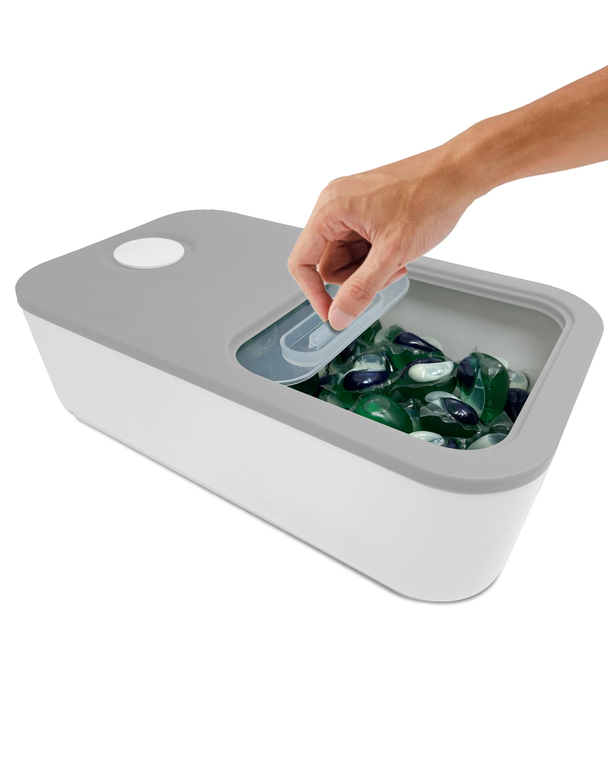 Skywin Laundry Pod Container with Sliding Lid Stylish Laundry Pod