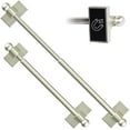 thumbnail image 1 of Skywin Magnetic Towel Holder for Refrigerator - 2 Pack Classic Style Magnetic Curtain Rods for Metal Door with Adjustable Length - Fits Towels and Easily Attachable (2Pack, Classic Silver), 1 of 7