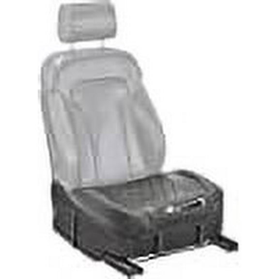 Skywin PU Leather Seat Cover - Car Seat Covers Front Seat Only with Soft and Comfortable Cushion, Stylish PU Leather Seat Cover Protects Car Seat from Dirt, Wear and Tear (One Seat, Black)