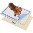 thumbnail image 1 of Skywin Pee Pad Holder - No Spill and Leaks Silicone Puppy Pad Holder, Secure 30 x 23 Inches Pee Pad (30Lx23W, 2 Pack, Beige), 1 of 6