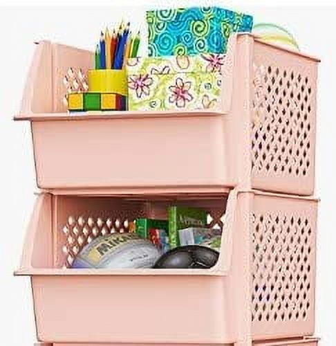 Pantry Organizer Bins (Pack of 1) - Stackable Storage Bins for Kitchen,  Cabinets, Countertops, Bathrooms, Offices & More – Fast Forward
