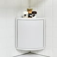 Skywin Space-Saver Small Corner Bathroom Storage Cabinet - White for ...