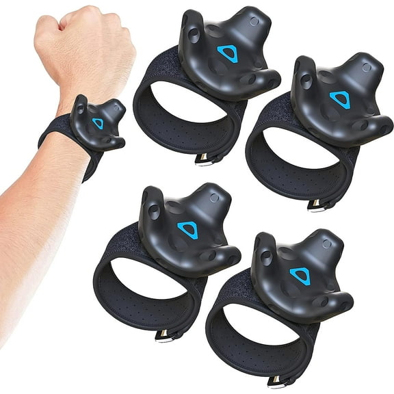 Skywin VR Tracker Straps for HTC Vive System Tracker Puck - Adjustable Straps for Hand or Arm Object and Full-Body Tracking in Virtual Reality (4 Pack)