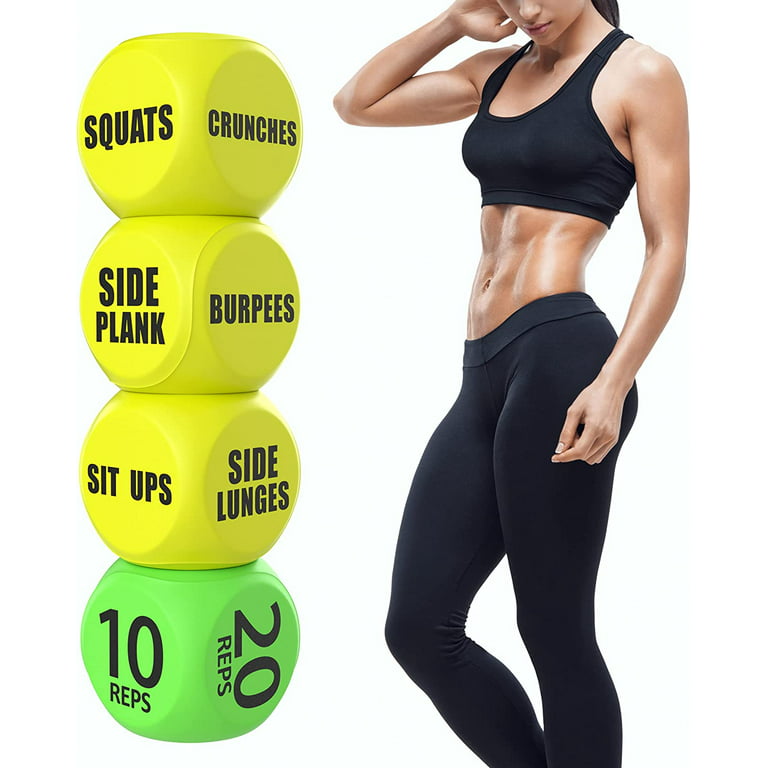 Skywin Workout Dice - Fun Exercise Dice for Solo or Group Classes, 6-Sided  Foam Fitness Dice Great Crossfit Exercise Equipment 
