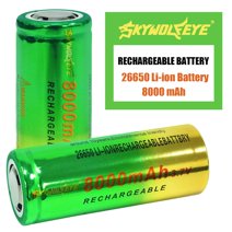 2 Pack Batteries for 3.7 Volt 2500mAh Rechargeable Flat Top Battery ...