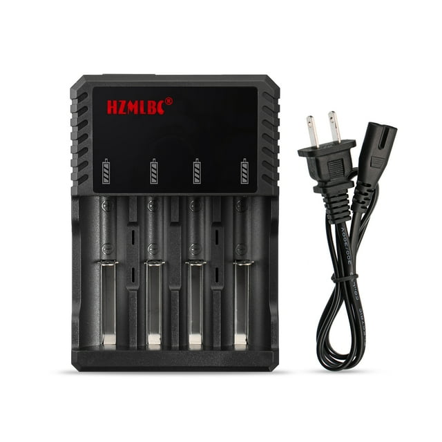 Skywolfeye 4 Bay Smart Battery Charger Universal Wall Charger for 3.7v LiIon Rechargeable
