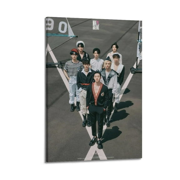 Skz Poster Stray Kids Group Kpop Canvas Art Poster Bedroom Gym Decorative Gift Wall Art Hanging Decor for Modern Family Corridor Posters