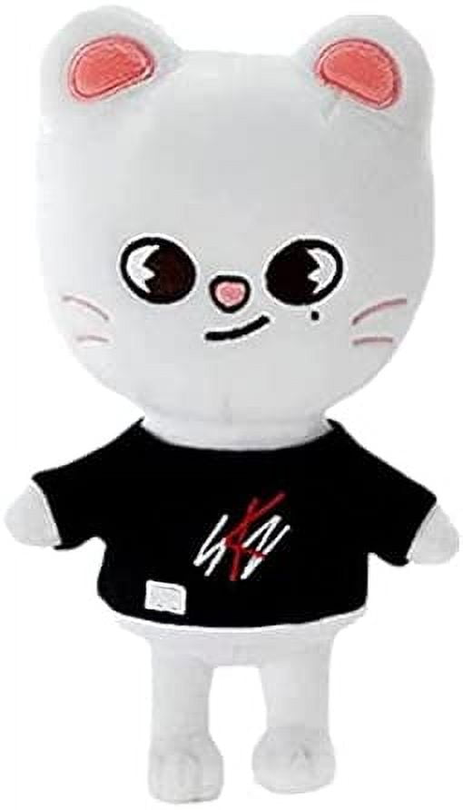 Skzoo Plush Toys，Skz Plushie Stray Kids Plush Dolls for Kids Fans Gifts  （White cat） 