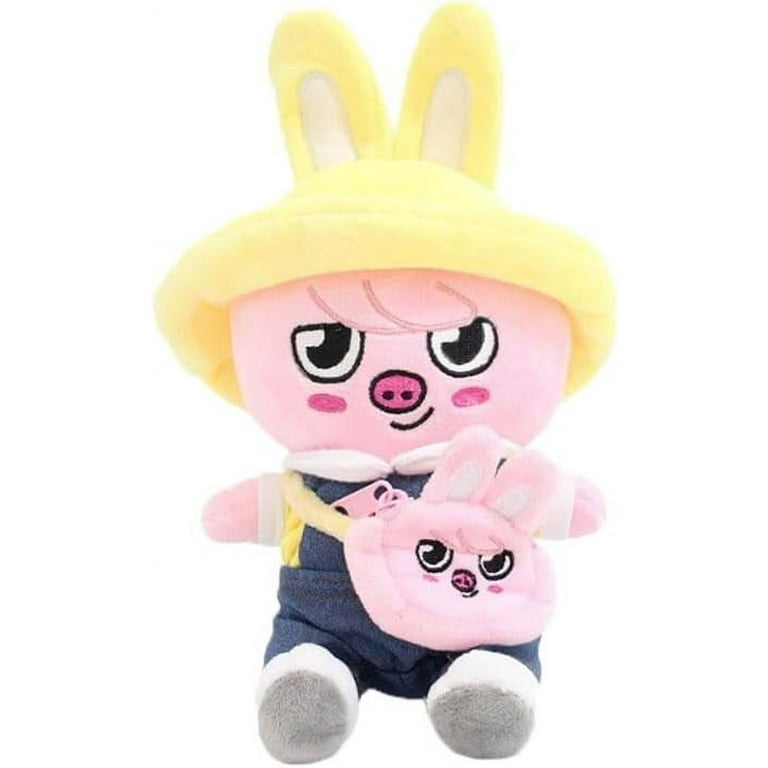 Skzoo Plush doll with Sun hat and small Crossbody bag skz