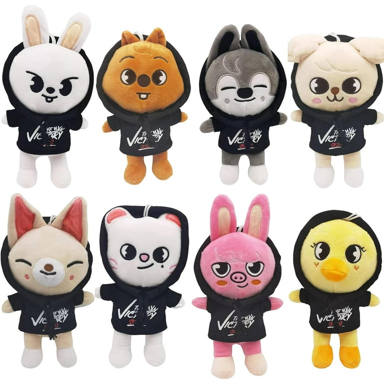 Skzoo Plushies Set of 8, 9.8-Inch Stray Kids Plush, Cute K-pop