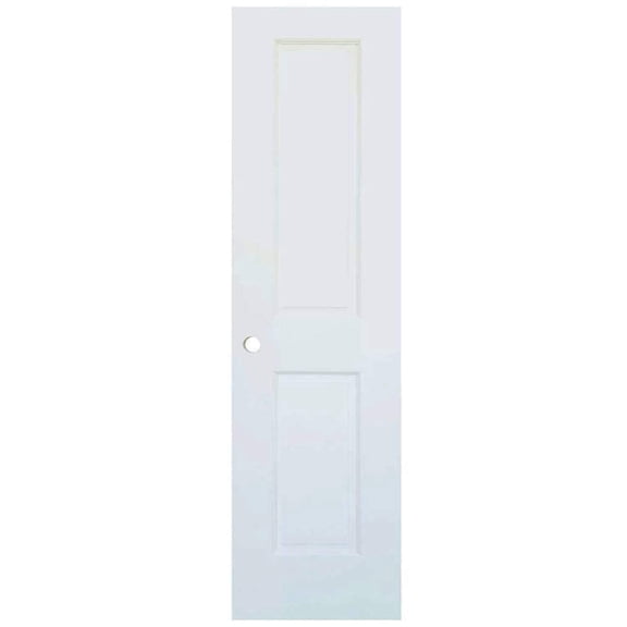 Kimberly Bay Colonial 2-Panel Solid Core Primed White Interior Door Slab with Bore Hole