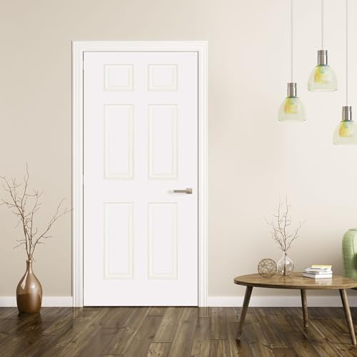 Slab 6-Panel Colonial White with Bore Hole 80x18$$Tools & Hardware Other