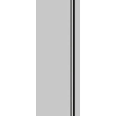 Slab Barn Door Panel 18 x 80 inches | Planum 0011 Grey Matte with Frosted Glass | Sturdy Finished Interior Doors | Pocket Closet Sliding