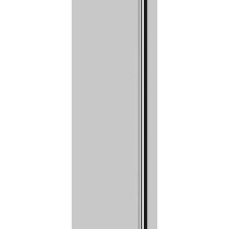 Slab Barn Door Panel 18 x 80 inches | Planum 0011 Grey Matte with Frosted Glass | Sturdy Finished Interior Doors | Pocket Closet Sliding