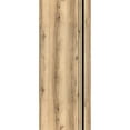 thumbnail image 1 of Slab Barn Door Panel 18 x 80 inches | Planum 0011 Oak with Frosted Glass | Sturdy Finished Interior Doors | Pocket Closet Sliding, 1 of 6