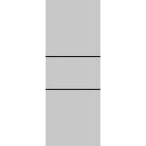 Slab Barn Door Panel 18 x 80 inches | Planum 0014 Grey Ash with Frosted Glass | Sturdy Finished Interior Doors | Pocket Closet Sliding
