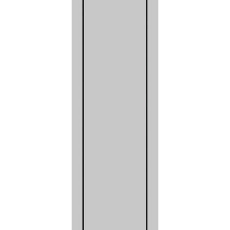 Slab Barn Door Panel 18 x 80 inches | Planum 0016 Grey Matte with Frosted Glass | Sturdy Finished Interior Doors | Pocket Closet Sliding