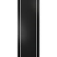 thumbnail image 1 of Slab Barn Door Panel 18 x 80 inches | Planum 0410 Matte Black with Frosted Glass | Sturdy Finished Interior Doors | Pocket Closet Sliding, 1 of 6