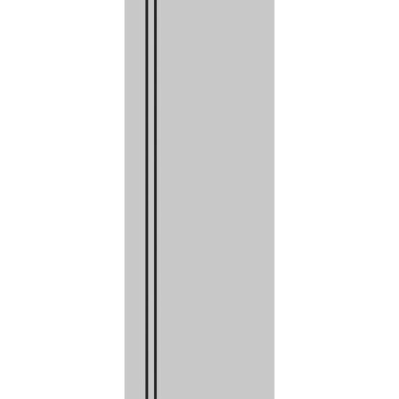 Slab Barn Door Panel 18 x 96 inches | Planum 0016 Grey Matte with Frosted Glass | Sturdy Finished Interior Doors | Pocket Closet Sliding