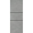thumbnail image 1 of Slab Barn Door Panel 24 x 80 inches | Planum 0014 Concrete with Frosted Glass | Sturdy Finished Interior Doors | Pocket Closet Sliding, 1 of 6