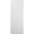 thumbnail image 1 of Slab Barn Door Panel 28 x 84 | Quadro 4115 White Silk | Sturdy Finished Wooden Modern Doors | Pocket Closet Sliding, 1 of 6