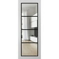 thumbnail image 1 of Slab Barn Door Panel 28 x 84 inches | Lucia 2466 White Silk Clear Glass | Sturdy Finished Interior Doors | Pocket Closet Sliding, 1 of 6