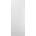 thumbnail image 1 of Slab Barn Door Panel 28 x 96 | Quadro 4115 White Silk | Sturdy Finished Wooden Modern Doors | Pocket Closet Sliding, 1 of 6
