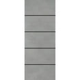 thumbnail image 1 of Slab Barn Door Panel 28 x 96 inches | Planum 0015 Concrete with Frosted Glass | Sturdy Finished Interior Doors | Pocket Closet Sliding, 1 of 6
