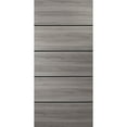 thumbnail image 1 of Slab Barn Door Panel 28 x 96 inches | Planum 0015 Ginger Ash with Frosted Glass | Sturdy Finished Interior Doors | Pocket Closet Sliding, 1 of 6