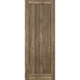 thumbnail image 1 of Slab Barn Door Panel 30 x 80 inches | Quadro 4111 Walnut | Sturdy Finished Interior Doors | Pocket Closet Sliding, 1 of 6