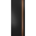 thumbnail image 1 of Slab Barn Door Panel 32 x 80 inches | Planum 1010 Matte Black with Frosted Glass | Sturdy Finished Interior Doors | Pocket Closet Sliding, 1 of 5