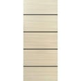 thumbnail image 1 of Slab Barn Door Panel 32 x 84 inches | Planum 0015 Natural Veneer with Frosted Glass | Sturdy Finished Interior Doors | Pocket Closet Sliding, 1 of 6