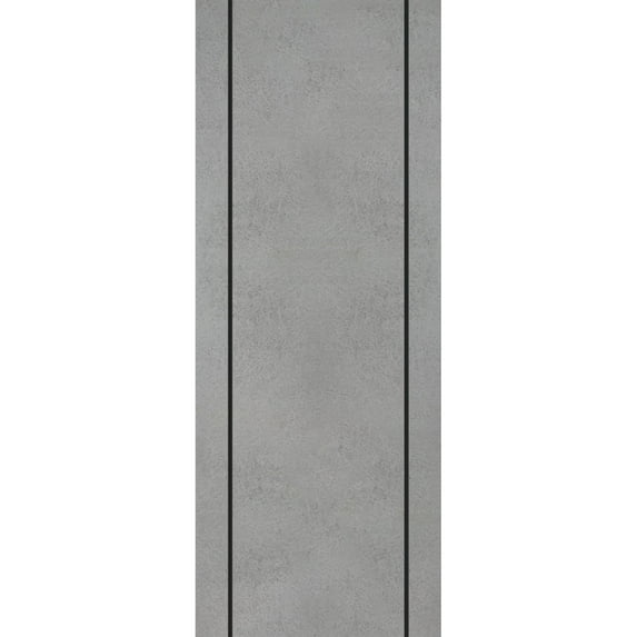 Slab Barn Door Panel 32 x 84 inches | Planum 0016 Concrete with Frosted Glass | Sturdy Finished Interior Doors | Pocket Closet Sliding