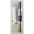 thumbnail image 1 of Slab Barn Door Panel 36 x 84 inches | Lucia 2566 White Silk Clear Glass | Sturdy Finished Interior Doors | Pocket Closet Sliding, 1 of 6