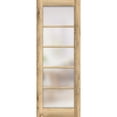 thumbnail image 1 of Slab Barn Door Panel 36 x 96 inches | Quadro 4002 Oak | Sturdy Finished Interior Doors | Pocket Closet Sliding, 1 of 6